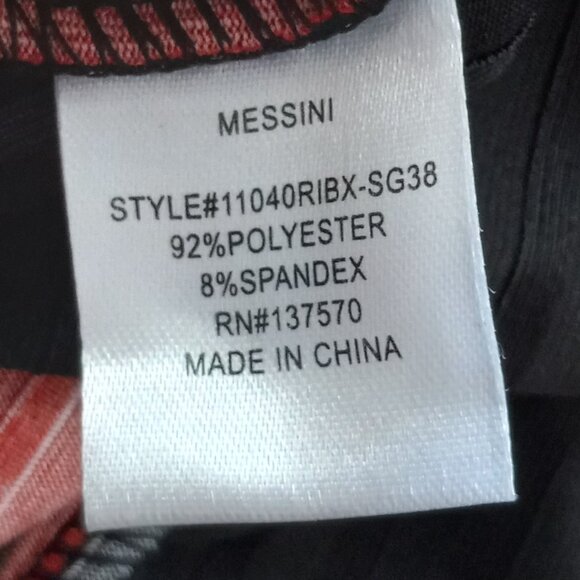 Messini NWT Striped Two-Piece Dress & Cardigan Set w/ Attached Necklace Sz 2X - Picture 8 of 8